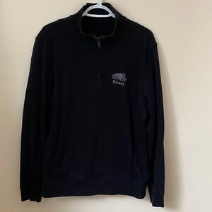 Roots Men's Dark Zip-Up Sweater